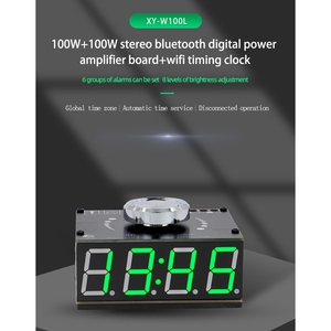 XY-W100L <b>Digital</b> Power Amplifier Board, 100W×2 Hi-Fi Stereo Amp Module with WiFi Timing <b>Clock</b> Function - Product Image 5