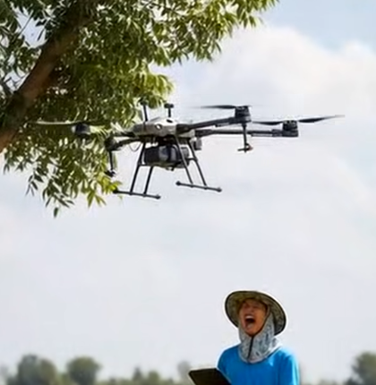 New Hot Sale Electric Agriculture UAV Sprayer Engine Battery Powered Pesticide Motor Easy Operate 1 Year Warranty Farm Yuequn