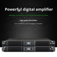 Amplificateur de puissance numérique haute performance série T-EA 1U pour spectacles sur scène, bars, salles de fête, mariages, salles de conférence
