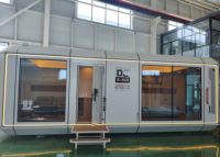Serre Modulaire Préfabriquée Moderne en Conteneur, Hôtel Commercial, Ferme Extérieure, Alimentée à l'Énergie Solaire, Écologique et Mobile