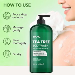 Gel Douche au Théier avec Huile de Menthe Poivrée et d'Argousier pour les Affections des Ongles, les Odeurs Corporelles et les Démangeaisons - Product Image 5