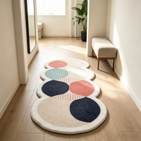 Tapis de couloir long antidérapant, tapis de sol doux lavable, tapis décoratif pour chambre à coucher, chevet, entrée, décoration intérieure