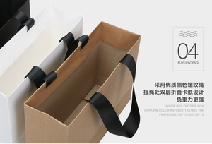 Bolsas de Papel Kraft Personalizadas, Ecológicas, para Tiendas de Ropa, Embalaje de Regalos, Publicidad Comercial, Venta al Por Mayor - Product Image 5