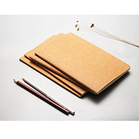 Vente chaude A5 A6 couleur unie en cuir couverture rigide cahiers école étudiant Composition cahier d'exercices