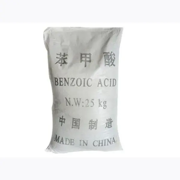Produção profissional Multi-efeito Ácido Benzoico Zena Food Grade Ácido Benzoico Tech Grade Pureza 99% Min Ponto de Fusão