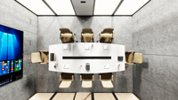 Cabine de réunion insonorisée préfabriquée acoustique mobile pour hôtel, travail, jardin, intérieur, 10 à 16 personnes