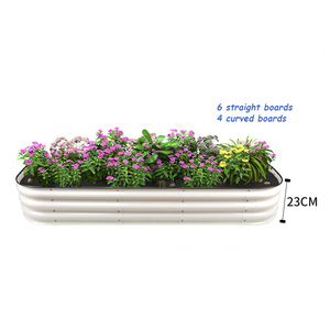 Jardinière surélevée <span class=keywords><strong>en</strong></span> acier galvanisé pour fleurs et légumes - Product Image 3