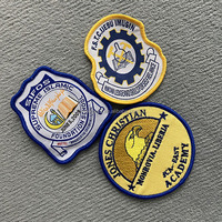 Badges de tissage fabricants vente en gros, étiquette de broderie d'ordinateur, fourniture de patch, brassard d'épaulette