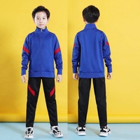 Setelan Olahraga Sepak Bola Pria Terlaris Desain Baru Lengan Panjang Baju Latihan Sepak Bola Atasan Fujian China 100% Poliester LUSON