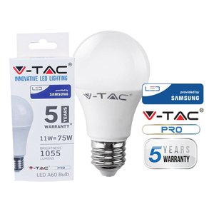 E27 A60 lampada LED 11W bianco neutro 4000K sfera lampadina Samsung Chip garanzia 5 anni SKU-232-illuminazione/lampadine - Product Image 1