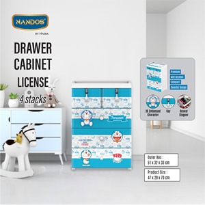 Meuble de rangement à tiroirs (4 niveaux) de 47x29x70 cm, pour un rangement organisé avec une garantie de précision de qualité de ±1 %. - Product Image 5