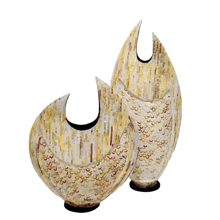 Vaso decorativo de pérolas, mãe requintada, vaso incrustado de pérolas, design exclusivo, vaso para casa, conchas, vaso, feito no vietnã