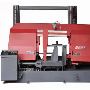High precision digital stainless steel pipe metal cutting band saw machine