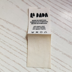 Personalizado al por mayor ropa cuello marca logotipo tejido impresión tela coser <span class=keywords><strong>etiquetas</strong></span> <span class=keywords><strong>para</strong></span> ropa camisa etiqueta - Product Image 3