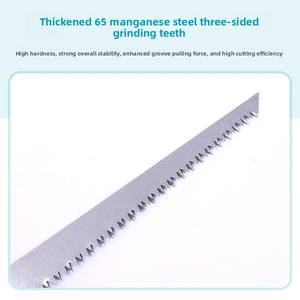 Scie à main compacte à poignée en caoutchouc pour usage en extérieur, jardinage et menuiserie - Vente en gros - Product Image 4