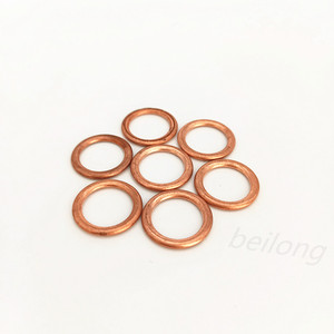 Lavadora de cobre sin asbesto, tapón de drenaje de <span class=keywords><strong>aceite</strong></span> M14 * 21 - Product Image 2