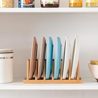 Égouttoir à vaisselle moderne en pin durable et écoresponsable, support de rangement en bois pour assiettes, bols, tasses, casseroles et ustensiles de cuisine