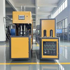 מהירות גבוהה 2 חלל חצי אוטומטי מחמד מים פלסטיק מיץ משקה שמן בקבוק ניפוח מכונת מכה דפוס מחיר מכונת - Product Image 1