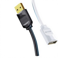 Câble d'extension USB 2.0 20 adaptateurs mâle-femelle avec cœur en cuivre sans oxygène pour souris d'ordinateur, clé USB, téléphone portable 13