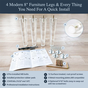 Meubles en acrylique écologiques pliables et faciles à assembler pour canapé, chaise, table, commode, lit, armoire - Product Image 5