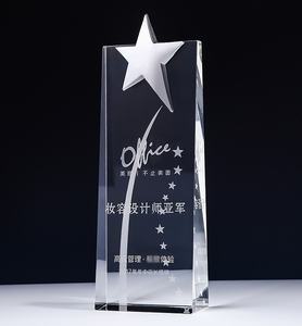 クリエイティブクリスタルトロフィーメダル優秀スタッフ賞お土産彫刻レタリング会社年次総会彫刻卸売チーム - Product Image 4