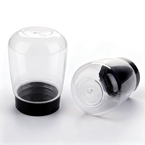 Pot en plastique pour animaux de compagnie de qualité alimentaire de 330 ml avec bouchon à rabat sans BPA, certifié CE, utilisé pour le stockage des épices - Product Image 5