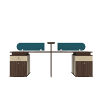 Combinaison de meubles de bureau Offre Spéciale Table de bureau extensible en bois convertible de style moderne simple à 4 places