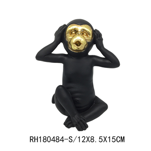 Trang Trí Nội Thất Lưu Trữ Khay Hộp Trang Trí Nến Chủ Nhựa Khỉ Nghe Không Có Ác Nói Không Có Ác Nhìn Thấy Không Có Ác Khỉ Bức Tượng - Product Image 6