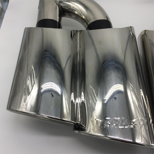 Tuyau d'échappement en acier inoxydable 304, finition polie miroir, épaisseur 1,5 mm, pour <span class=keywords><strong>Prosche</strong></span> - Product Image 6