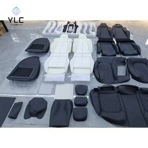 Juego Completo de Fundas de Asiento de Cuero para Audi A3, Asientos S Mejorados para 5 Plazas Delanteras y Traseras, Incluido para Modelos <span class=keywords><strong>Crown</strong></span> Clase E <span class=keywords><strong>Serie</strong></span> 7 - Product Image 5