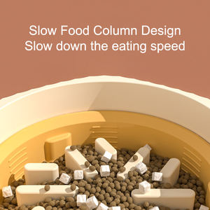 Es-pro OEM/ODM kaymaz yavaş plastik PP çevre dostu köpek besleyici kase 2-in-1 anti-dökülme katlanabilir veteriner-kediler için tavsiye/köpekler - Product Image 2