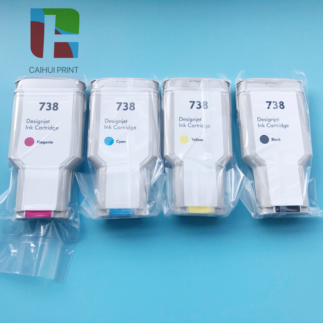 300ml Hp738 Compatible High Quality Pigment Ink Cartridge With Chip for HP DesignJet T850 T950 Printer