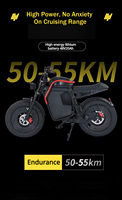 Moto tout-terrain WIN RIDER WR-X1 48V 40-60 km/h avec éclairage LED, suspension pneumatique et grandes roues
