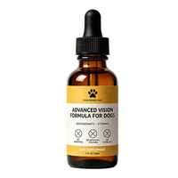 Flacon compte-gouttes de 30 ml pour liquide oral pour chien, complément alimentaire pour animaux de compagnie, étiquette privée personnalisée, service OEM
