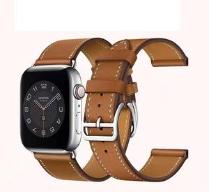 Cuir de couche supérieure directe d'usine pour Apple <span class=keywords><strong>IWatch</strong></span> 10 9 8 7 6 5 42MM 45MM 46MM 49MM <span class=keywords><strong>Bracelet</strong></span> de montre en cuir véritable - Product Image 1