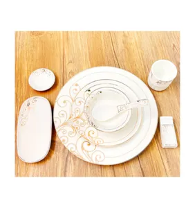 Colore Luxury Homeware stoviglie porcellana cucina piatti per la cena piatto stoviglie Set di stoviglie in ceramica Set di piatti da cucina