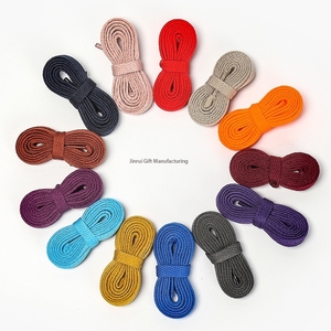 Lacets plats en polyester de 7 mm de large, personnalisés, style <span class=keywords><strong>AJ1</strong></span>, longueur 80-160 cm, avec embouts métalliques de qualité, <span class=keywords><strong>prix</strong></span> usine - Product Image 2