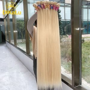 DKL Günstige Brasilianische Blonde 613 Echthaar-Extensions, Remy-Qualität, Doppelt Gewebt, Doppelt Gezogene Spitzen, Alle Farben Verfügbar - Product Image 1