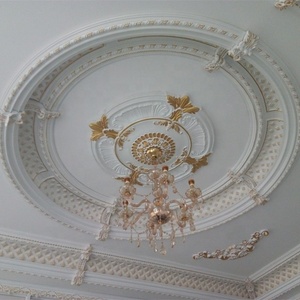 Rénovation intérieure, cercle de plafond de 1,5 m de diamètre pour la décoration d'hôtel, décoration de plafond en PU - Product Image 1
