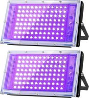 Puissant Projecteur LED UV Lumière Noire 50W - 400W IP66 395nm, Lampe de Polymérisation UV pour Fête Fluorescente d'Halloween