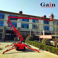 Plateforme élévatrice tout-terrain tractable ZENGYI, hauteur de plateforme maximale 48,6 m, contrôle au sol, capacité de charge 0-200 kg, travail en altitude