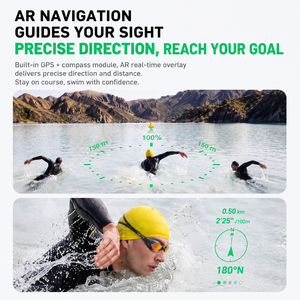 Lunettes de natation intelligentes Holoswim 3Pro Ai GPS Compass 2026, anti-buée, compatibles avec la myopie, durables, confortables - Product Image 2