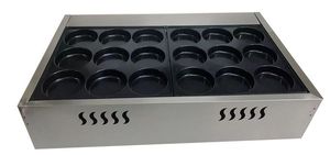 Máquina Eléctrica Cuadrada para Hacer Hamburguesas de Huevo para Venta Ambulante, Máquina Comercial de 18 Cavidades para Pasteles de Frijol Rojo, Máquina Todo en Uno Famosa en Internet para Hamburguesas - Product Image 2