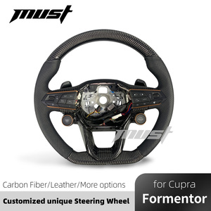 Volante de Fibra de Carbono Personalizado para Seat Cupra 2018-2025 Formentor VZ5 Tavascan Terramar Leon Ibiza Ateca <span class=keywords><strong>Arona</strong></span> Born VZ - Product Image 2