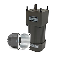 Moteur à engrenages micro AC 120W avec boîte de vitesses, compatible multi-tensions 220V 380V monophasé, à vitesse constante pour systèmes de convoyage