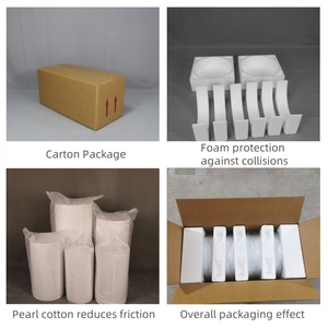Accessoires de <span class=keywords><strong>mariage</strong></span> personnalisés, 5 pièces, présentoirs en métal, ensembles de piédestaux cylindriques pour décorations de fête et d'événements - Product Image 4