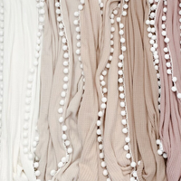 Couverture d'emmaillotage pour bébé avec pompon gaufré, couverture chaude et confortable pour bébé