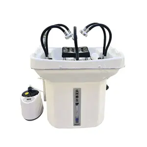Portable Washing Ceramic Mobile Shampoo Basin For Hair Salon Shampoo Chair With Head Therapy
