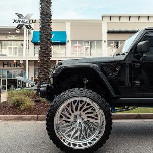 Derin çanak 8x170 dövme tekerlekler 20x10 22x12 22x14 24x14 26x14 26x16 28x14 28x16 GMC Sierra RAM1500 için büyük kamyon için Offroad jantlar - Product Image 1