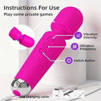 Moins cher prix USB Charge Portable Puissant Personnel Mini Baguette Masseur Vibrateur Étanche Électrique mini Masseur pour Femmes